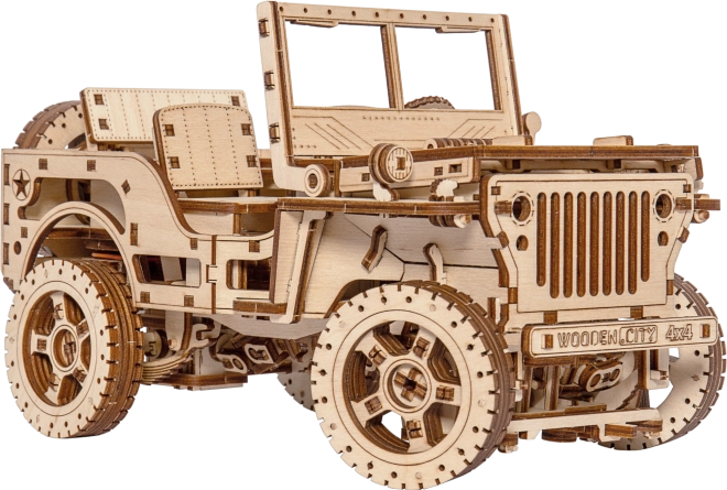 Wooden City 3D puzzle terepjáró Jeep 4x4