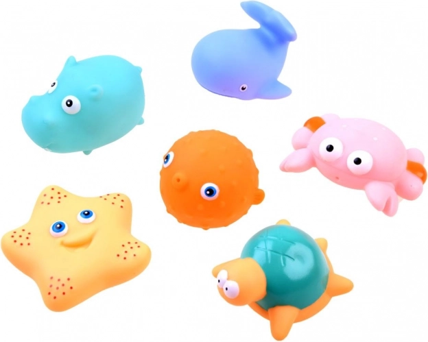 Gumis állatkák mini szökőkúttal