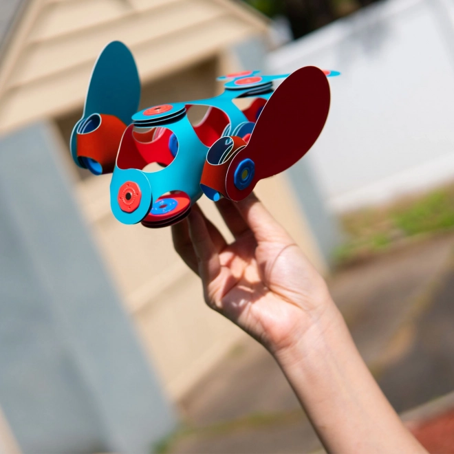 Magnetikus építőjáték Itsy Flamingo és Türkiz