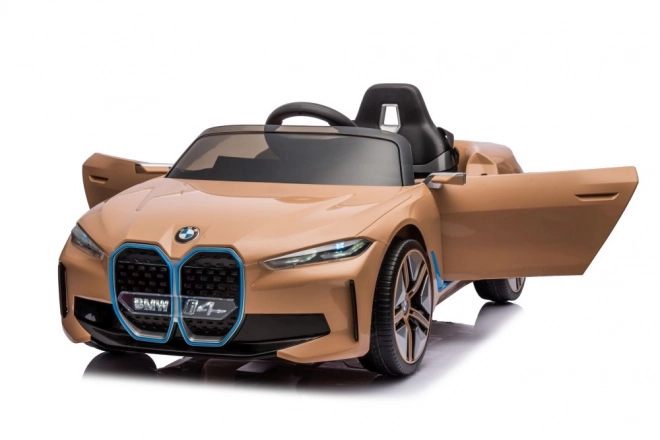 Akkumulátoros BMW I4 Arany 4x4 Játékautó