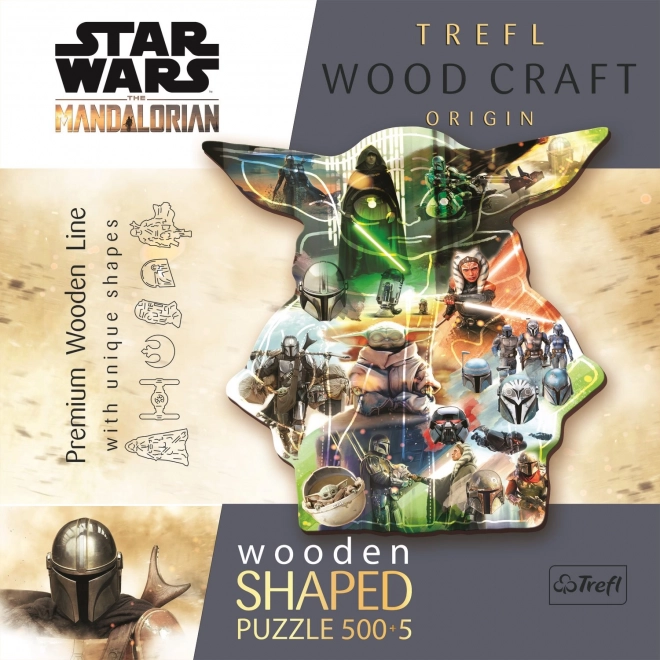 Star Wars Mandalorian Grogu rejtély fa puzzle