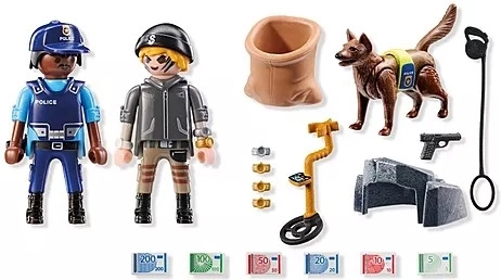 Playmobil Keresés rendőrkutyával