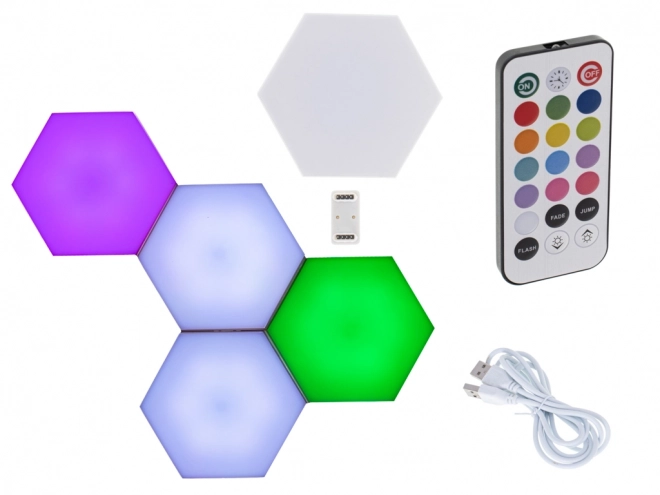 Fali moduláris LED lámpa 5 db