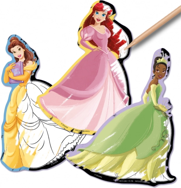 Disney hercegnők vakargatós matricái 5 db