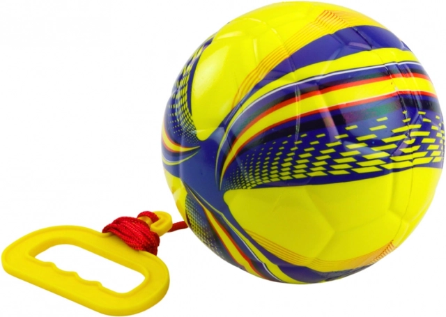 Sárga hablabda zsinóron zsugorítóval 14 cm