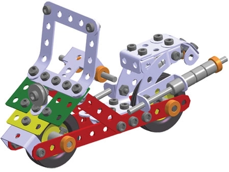 Merkur motorkás építőkészlet - 10 modell