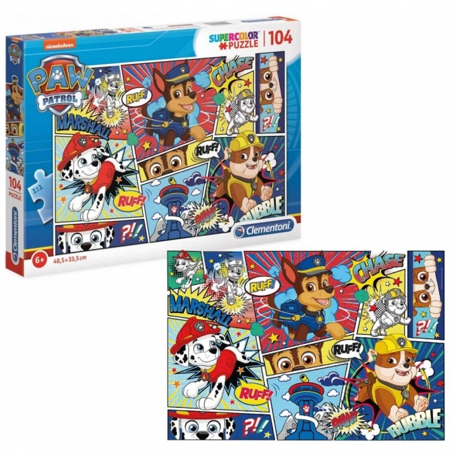 Paw Patrol 104 darabos puzzle gyerekeknek