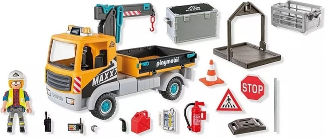 Playmobil Építkezési teherautó daruval
