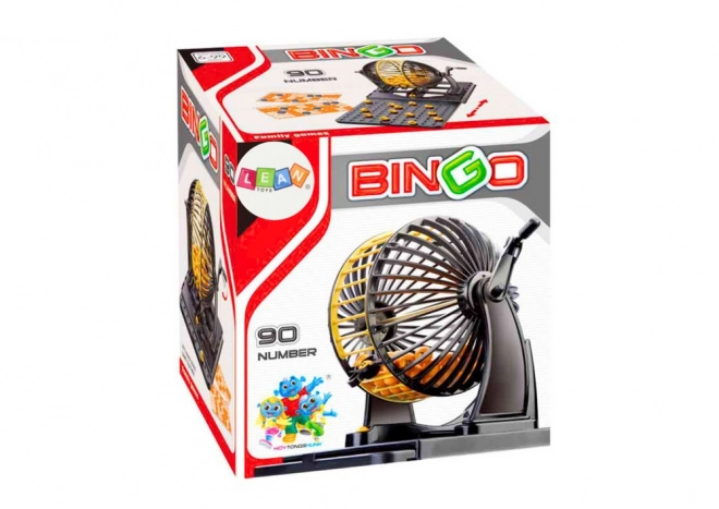 Bingo családi társasjáték sorsoló géppel