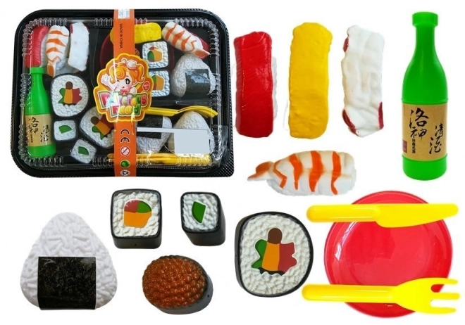 gyerek sushi készlet evőeszközökkel