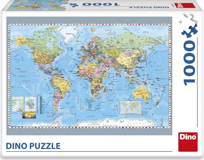 Dino puzzle politikai világtérkép 1000 darab