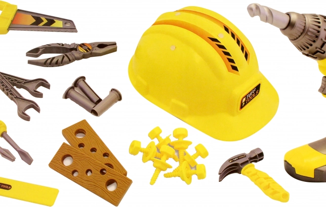 Gyermek szerszámkészlet sisakkal Tuff Tools