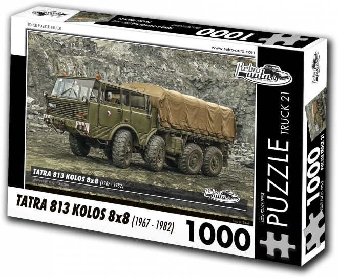 Retro autók puzzle teherautó Tatra 813 Kolos 8x8