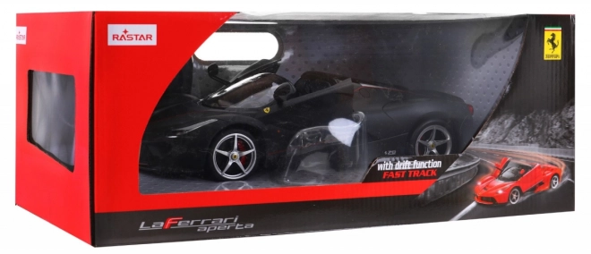 ferrari laferrari aperta fekete távirányítós autó 1:14