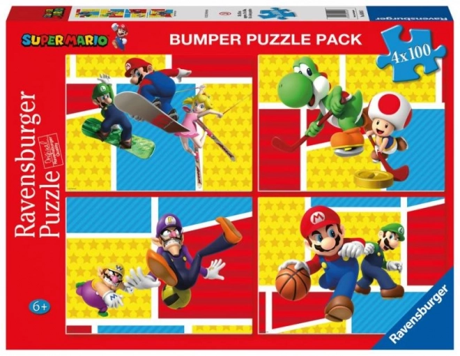 Ravensburger Super Mario puzzle 4x100 darab