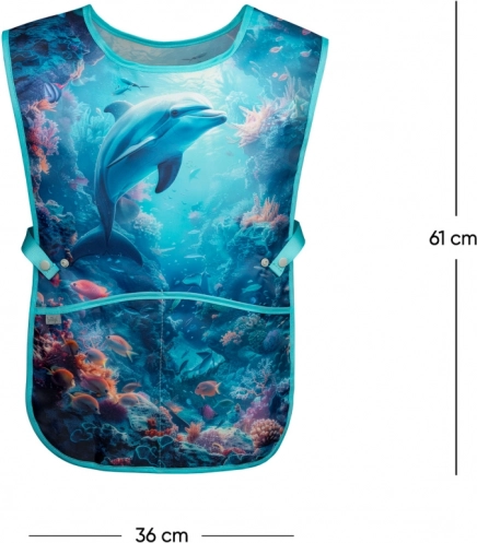 Gyerek kötény Delfin mintával