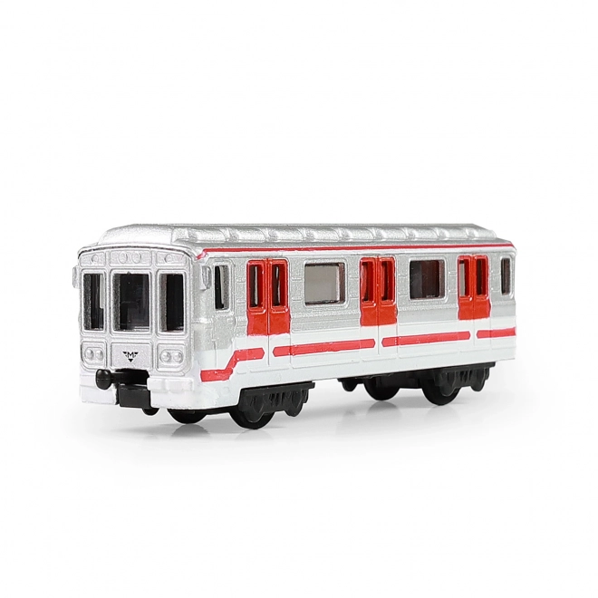 Praha metró - fém miniatűr 8 cm