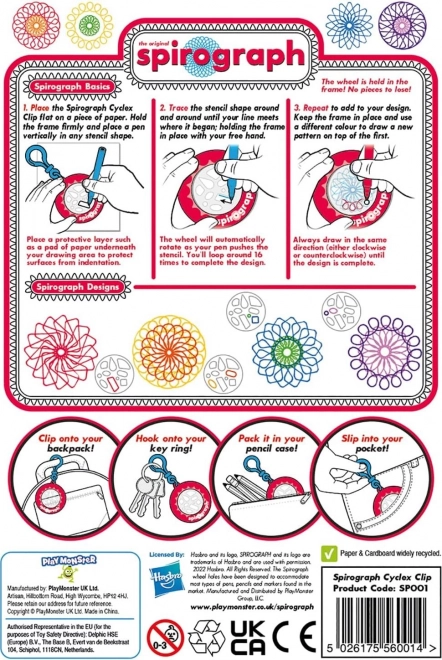 Kulcstartó Spirograph Cyclex