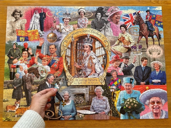 Királynő Erzsébet II. - 1000 darabos Gibsons puzzle