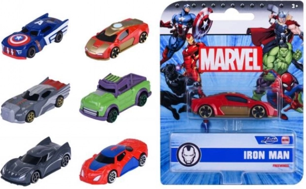 Marvel fém kisautó 1:64, 7 cm – 6 féle