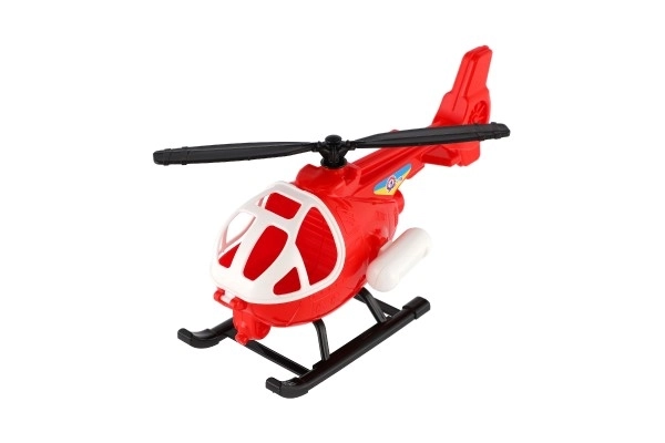 Műanyag helikopter - piros