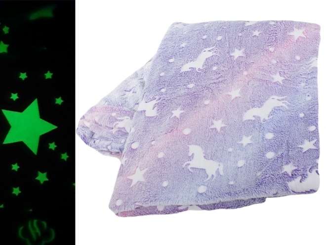 Fleece takaró ujjal fluoreszkáló