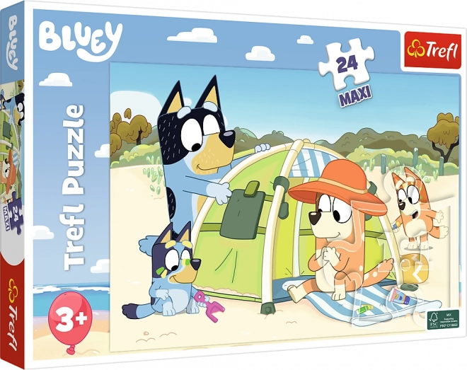 Trefl maxi puzzle 24 darabos - Bluey csodás napja