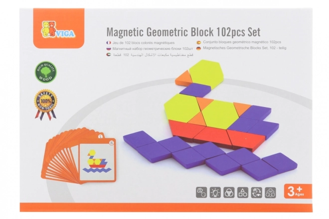 Mágneses mozaik – geometriai építőkockák