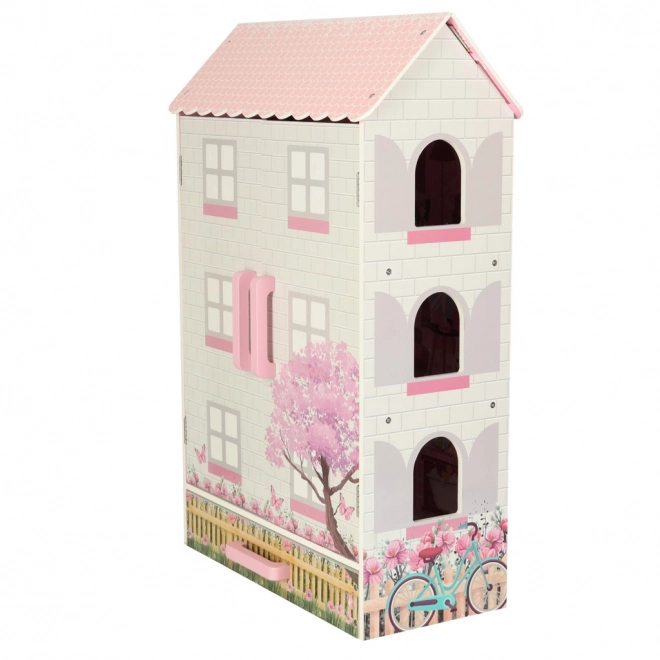 Fa babaház Lulilo rózsaszín 80 cm