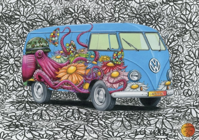 Dino Hippies VW 500 darabos puzzle