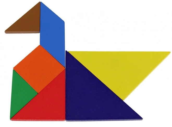 Tangram gyermekjáték fém dobozban