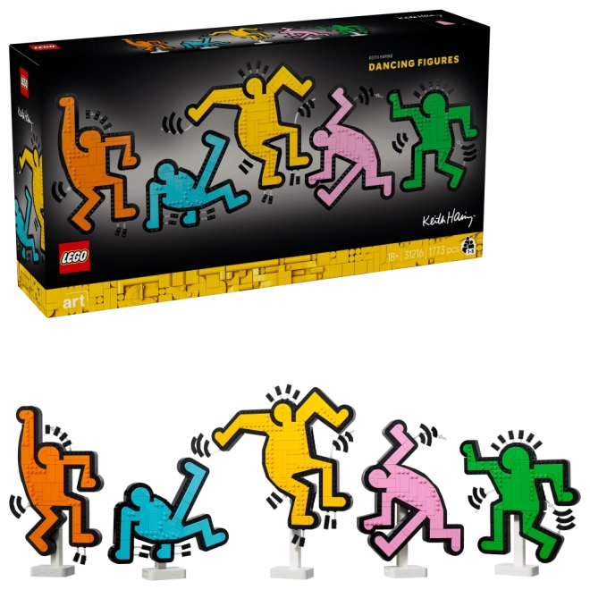 LEGO Art Keith Haring a Te1ncolf3 alakok
