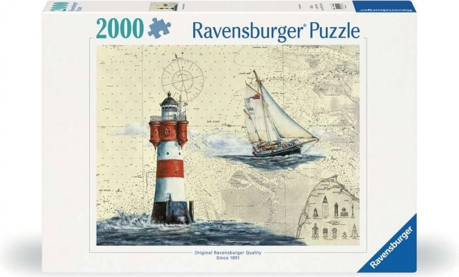 Ravensburger romantikus világítótorony puzzle 2000 darabos