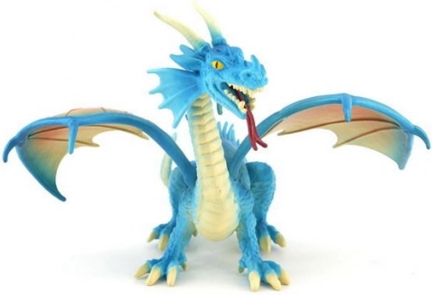 Kék sárkány figura