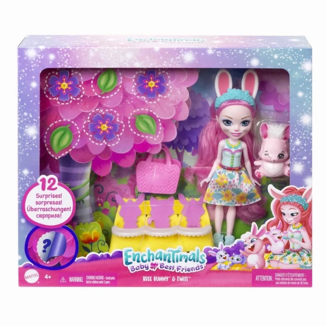 Enchantimals baba legjobb barátai: Bree Bunny és Twist baba