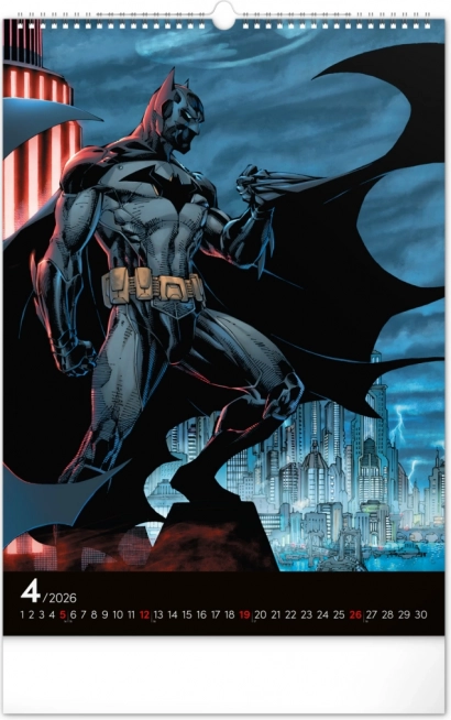 Fali naptár Batman Sötét 2026