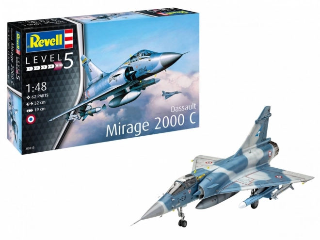 Dassault Mirage 2000C repülőgép modell 1/48 méretarányban