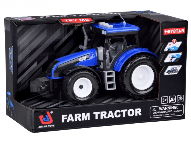 Kék traktor kis farmeroknak hang és fények