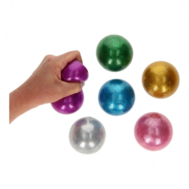 Csillogó Squishy szorítós labda