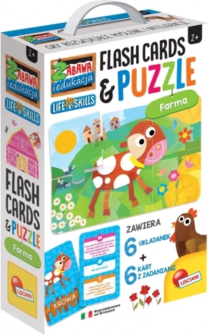 Lisciani oktató puzzle és kártyák – Farm