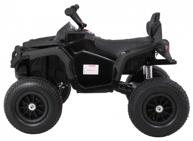 Gyermek négykerekű ATV Air akkumulációs quad Fekete + felfújható kerekek + MP3 rádió + lassú indítás