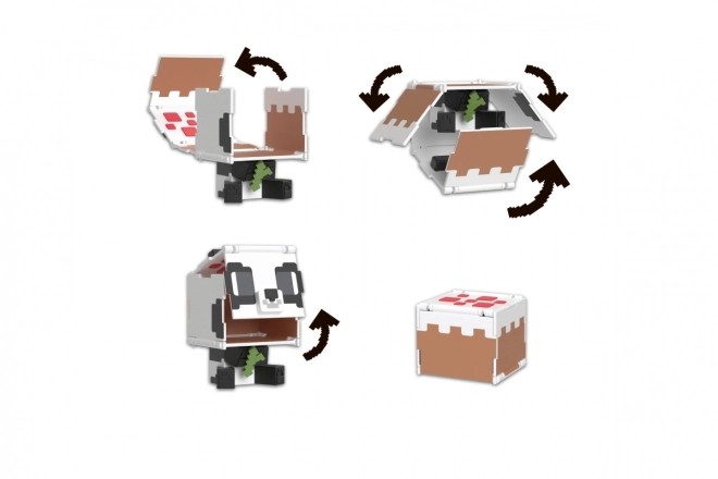 Minecraft Panda és Torta 2 az 1-ben Játékfigura