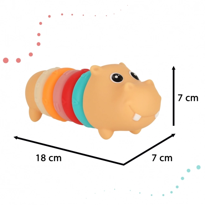 Hipopotámuszos oktató színes építőkockák