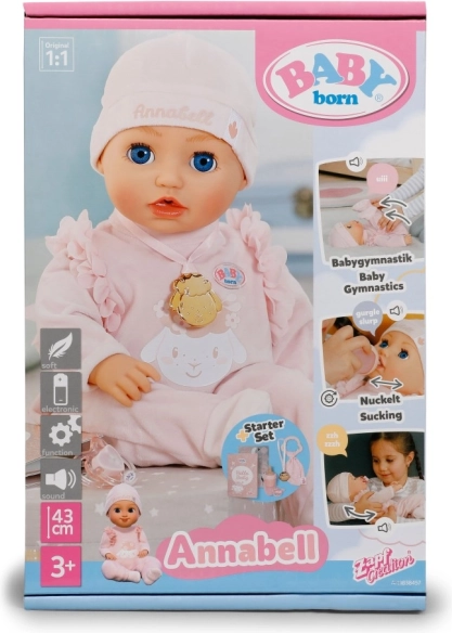 BABY born Annabell baba 43 cm elektronikus funkciókkal