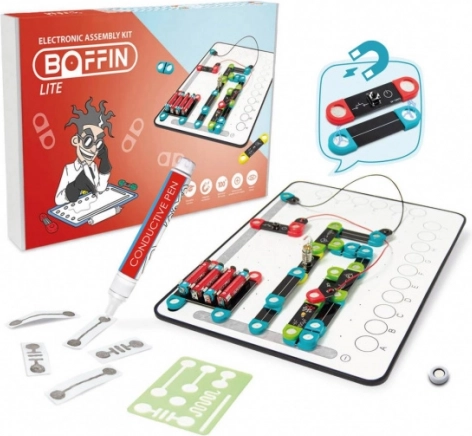 Boffin Magnetic Lite – mágneses elektronikus építőkészlet vezető filccel
