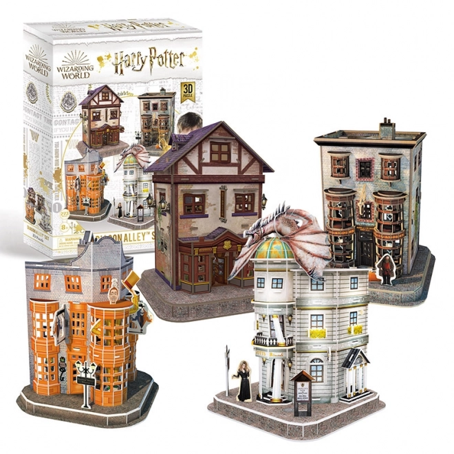 Varázs világ 3D Puzzle - Diagon Alley 4 az 1-ben