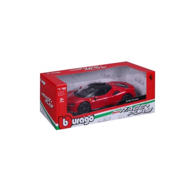 Bburago Ferrari SF90 Stradale piros