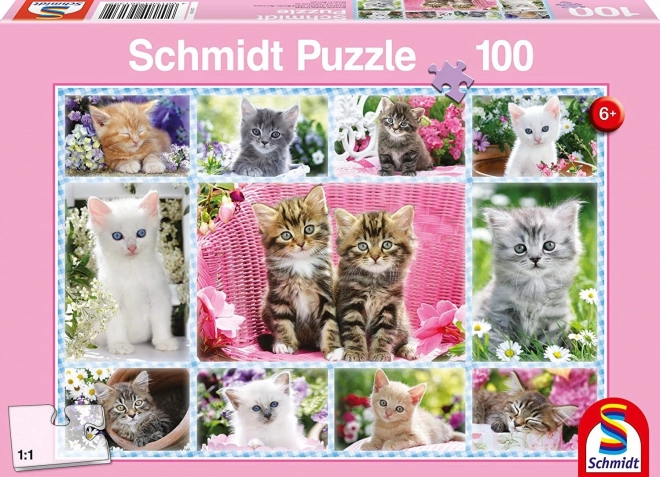 Schmidt puzzle kiscicák 100 darabos