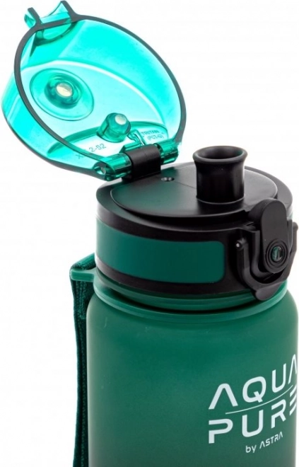 ASTRA Egészséges vizespalack Aqua Pure 400ml – Fekete-zöld