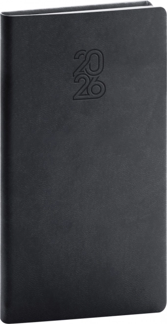 Zsebnaptár 2026 fekete 9 x 15,5 cm
